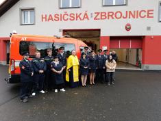 Křest nového dopravního automobilu