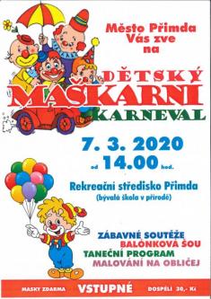 Dětský masopustní karneval - 7.3.2020